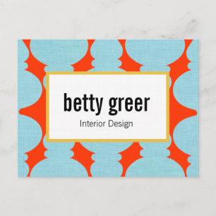 Carte Postale Gras Moderne Motif Designer