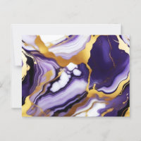 Gras Trendy violet jaune or faux marbre