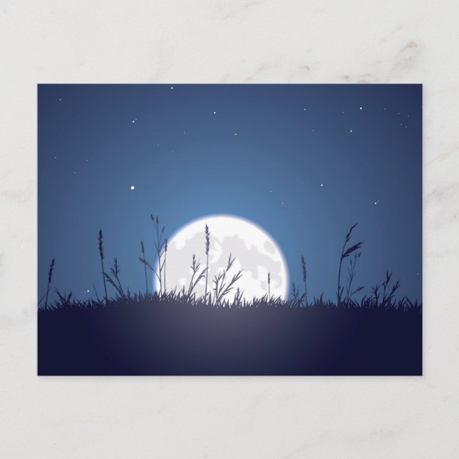 Carte Postale Grassy Moonrise (Devant)