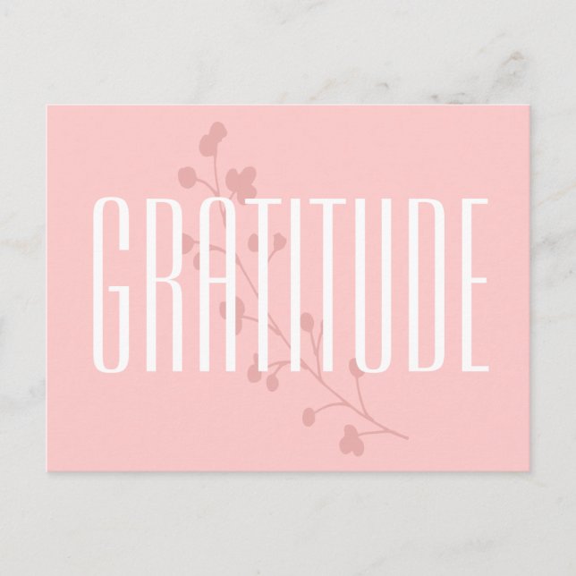 Carte Postale Gratitude (Devant)