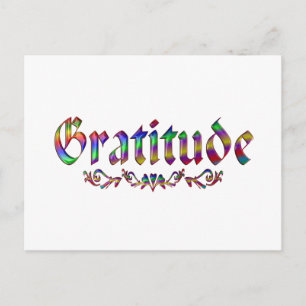Carte Postale Gratitude