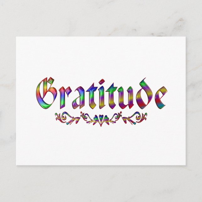 Carte Postale Gratitude (Devant)