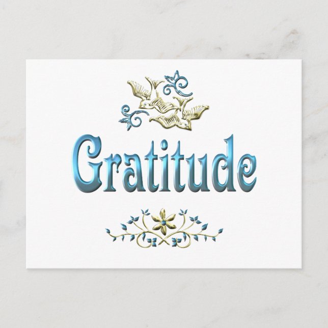 CARTE POSTALE GRATITUDE (Devant)