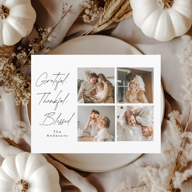 Carte Postale Gratitude Reconnaissance Bénédiction Photos de Tha (Créateur téléchargé)