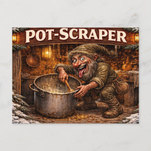 Carte Postale Gratte-pot islandais Père Noël 