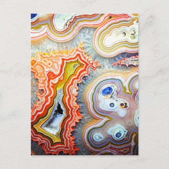Carte Postale Grattez Colorful Agate Gemstone (Devant)