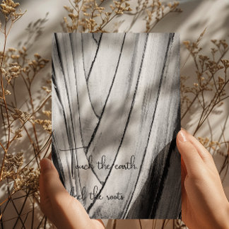 Carte postale Grattez noir et blanc Banana Bark Ar