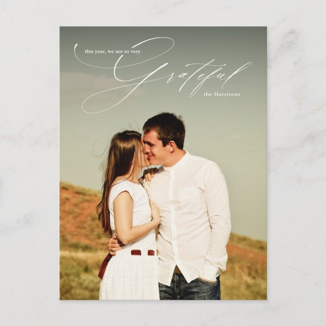 Carte Postale Gratuit White Script superposition pleine photo va (Devant)