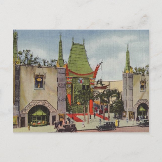 Carte postale Grauman's Theatre Mariage Escort Car (Devant)