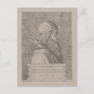 Carte Postale Gravure ancienne Aristote de 1553