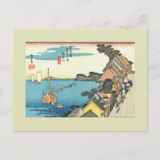 Carte Postale Gravure sur bois japonaise