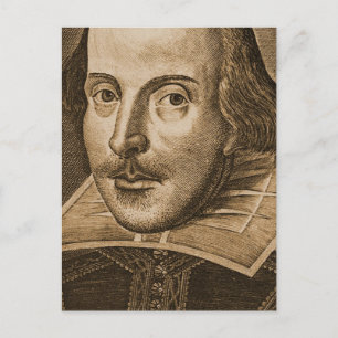 Carte Postale Gravures Shakespeare Droeshout