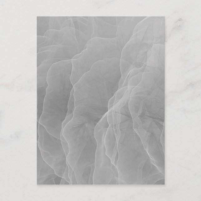 Carte Postale Gray Smoke Wispy Carbon Motif Abstrait (Devant)
