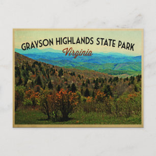 Carte Postale Grayson Highlands Virginie