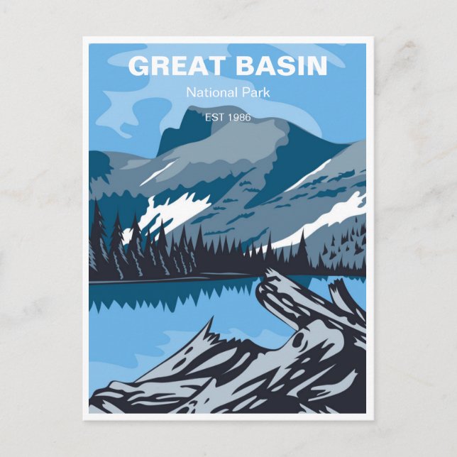 Carte Postale Great Basin Desert voyage vintada (Devant)