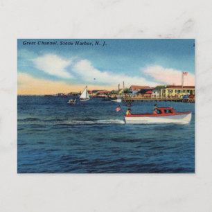 Carte Postale Great Channel, Stone Harbour, New Jersey