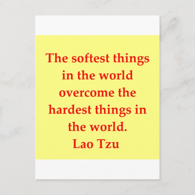 Carte Postale great Lao Tzu quota (Devant)