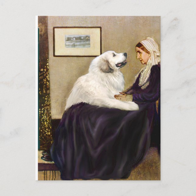 Carte Postale Great Pyrenees 2 - La mère de Wistler (Devant)