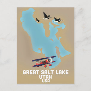 Carte Postale Great Salt Lake, Utah Travel poster