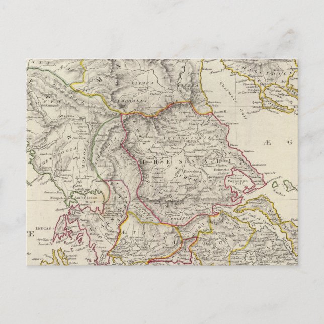 Carte Postale Grèce antique, nord (Devant)