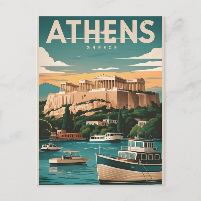 Carte Postale grèce d'athènes (Devant)