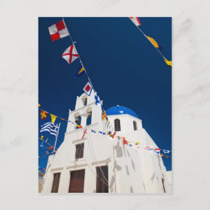 Carte Postale Grèce et île grecque de Santorini ville d'Oia 4