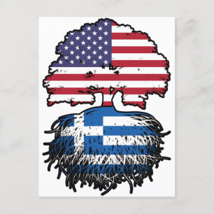 Carte Postale Grèce Grèce Grec Amérique États-Unis Amérique