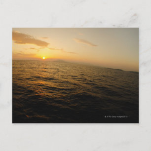 Carte Postale Grèce, mer Egée horizon au lever du soleil 2