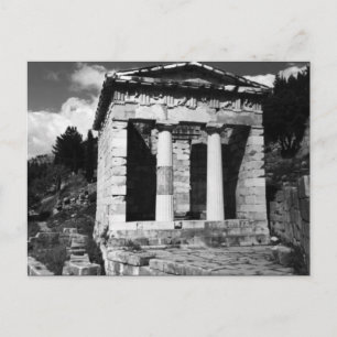 Carte Postale Grèce vintage Delphi Athéna Trésorerie