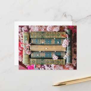 Carte Postale Green Books - Pink Blossoms