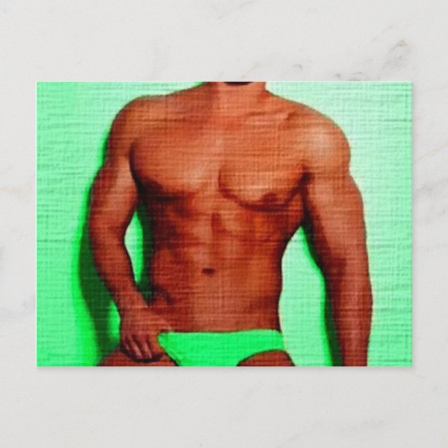 Carte Postale Green Eyed Hunk LIM (Devant)