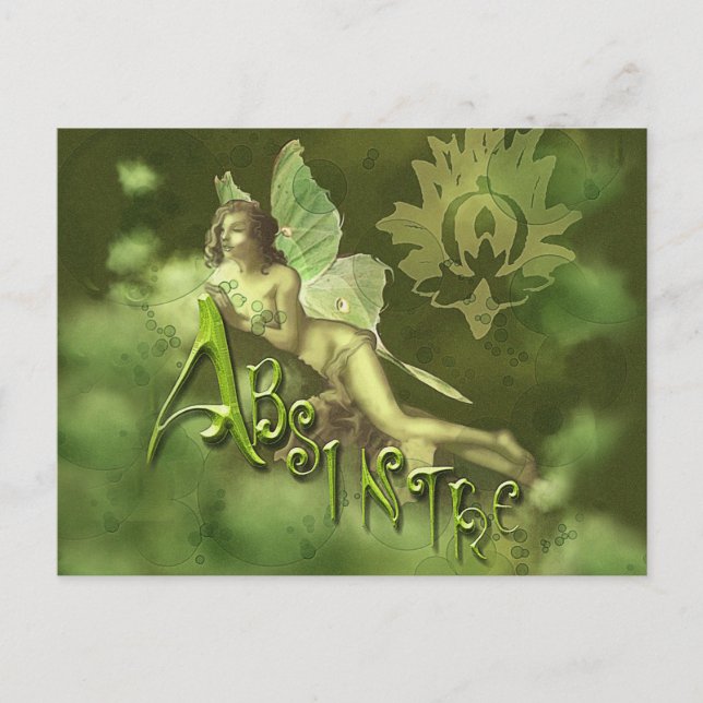 Carte Postale Green Fairy Splashy Collage II (Devant)