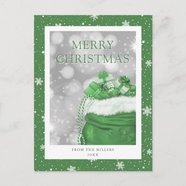 Carte postale Green Joyeux Noël (Devant)