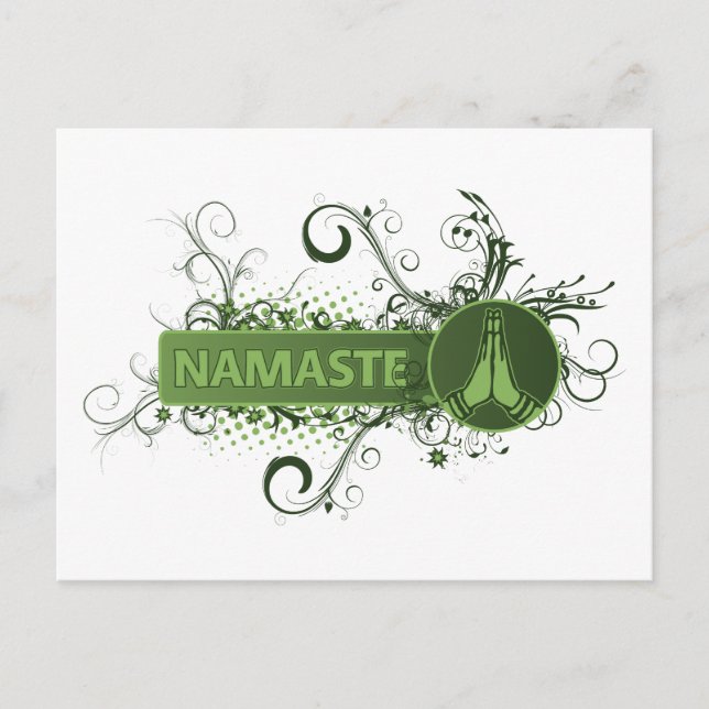 Carte Postale Green Namaste (Devant)