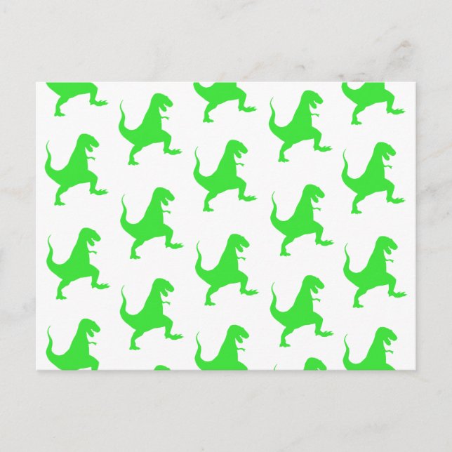 Carte Postale Green t-rex (Devant)