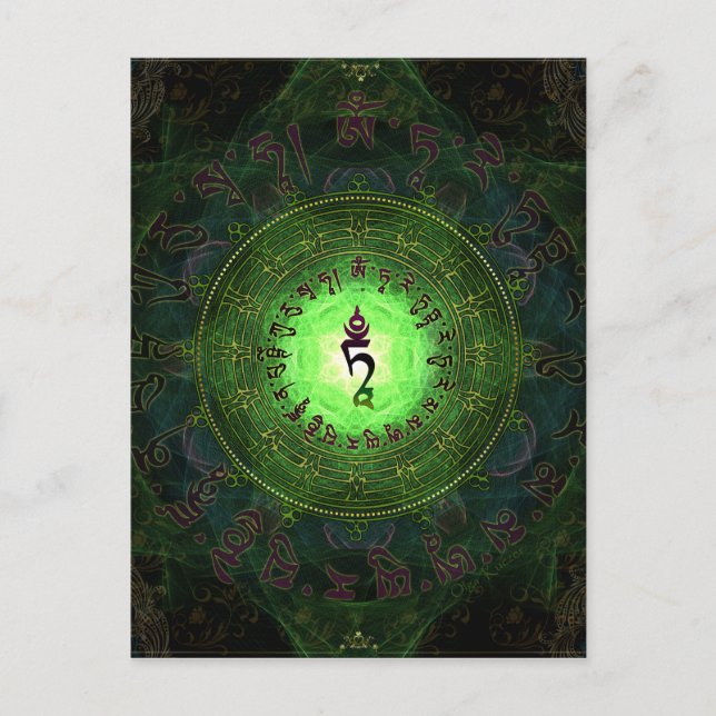 Carte Postale Green Tara - Protection contre les dangers et les  (Devant)