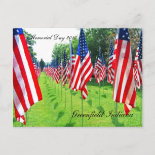 Carte Postale Greenfield Indiana, Jour du Souvenir 2010