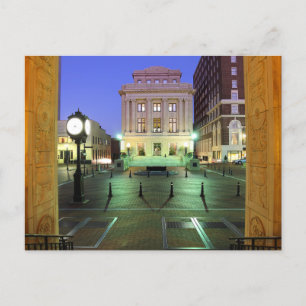 Carte Postale Greenville, Caroline du Sud, Downtown at Night