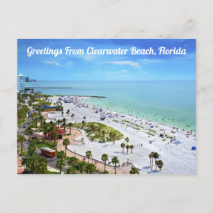 Carte Postale Greetings From Clearwater Beach, Floride Postcard