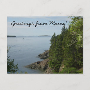Carte Postale Greetings from Maine Postcard