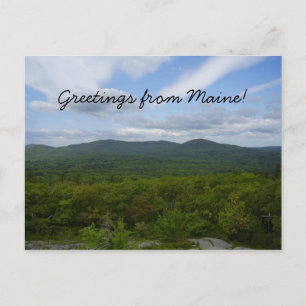 Carte Postale Greetings from Maine Postcard