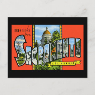 Carte Postale Greetings from Sacramento California