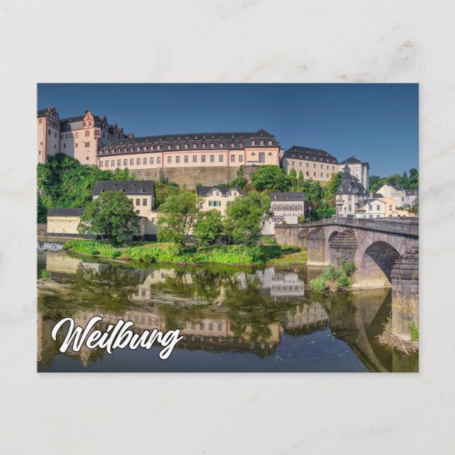 Carte Postale Greetings From Weilburg, Germany (Devant)