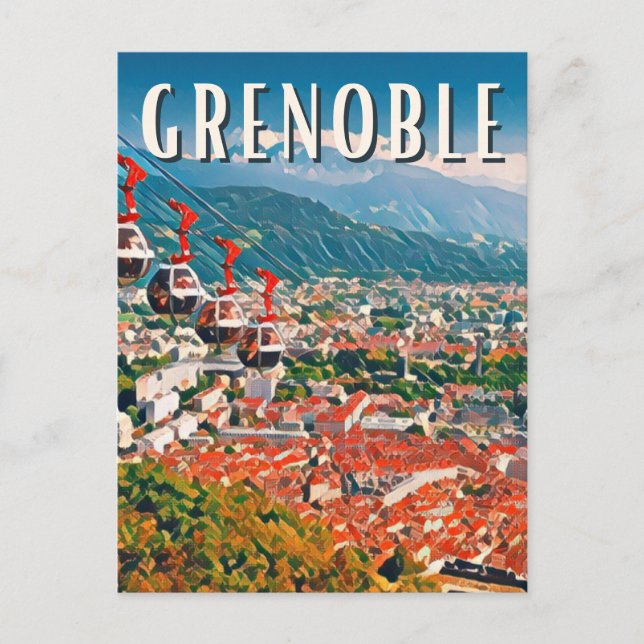 Carte Postale Grenoble Photo Vintage  (Devant)