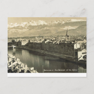 Carte Postale Grenoble, vue generale des alpes