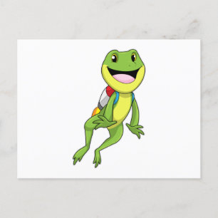 Carte Postale Grenouille avec Réacteur dorsal