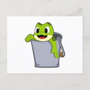 Carte Postale Grenouille dans le seau
