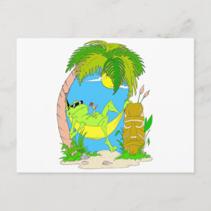 Carte Postale Grenouille relaxante