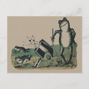Carte Postale Grenouille vintage