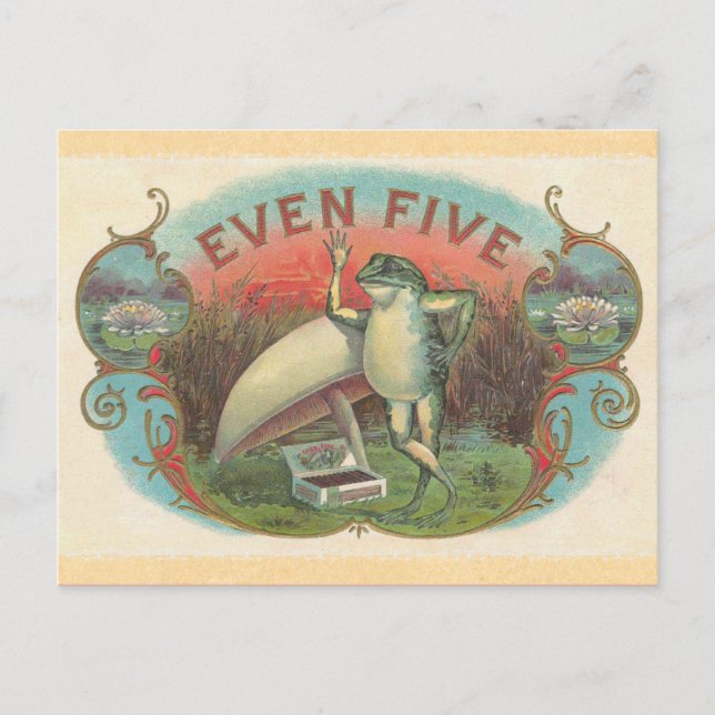 Carte Postale Grenouille vintage (Devant)